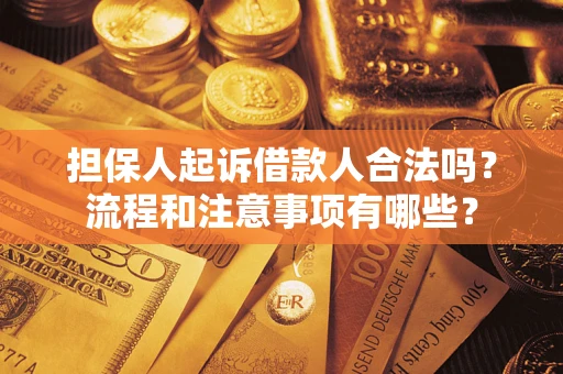 济南担保人起诉借款人合法吗？流程和注意事项有哪些？