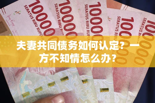 济南夫妻共同债务如何认定？一方不知情怎么办？