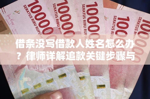 济南借条没写借款人姓名怎么办？律师详解追款关键步骤与证据链构建