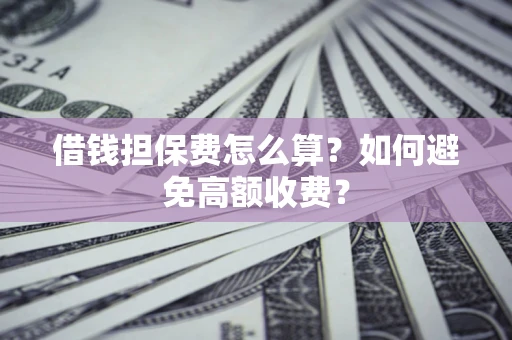 济南借钱担保费怎么算？如何避免高额收费？