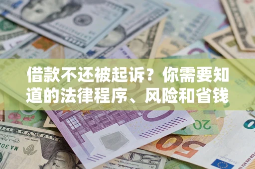 济南借款不还被起诉？你需要知道的法律程序、风险和省钱技巧