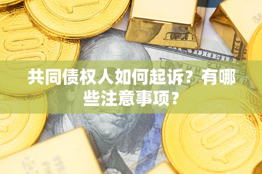 济南共同债权人如何起诉？有哪些注意事项？